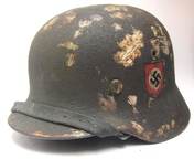 Waffen SS Double Decal Helmet