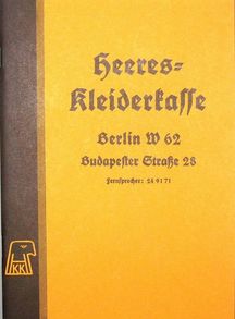 Heeres Kleiderkasse - German Uniform Catalogue - Reprint