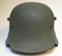 WWI Square Dip Helmet incorrect grey post war paint