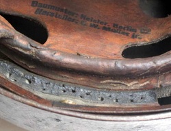M38 Fallschirmjager Helmet liner Close Up