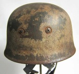 German M38 Normandy Helmet Rear