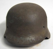 M40 Helmet Stripped. Notice solid areas showing through.