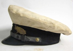 Vintage Yachting Cap with Frog Badge