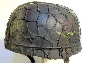 M38 Helmet in Three Tone Camo Scheme