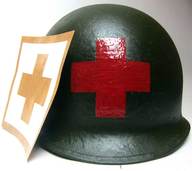 US Helmet Stencil USA Medical Red Cross version #4