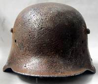 WW1 M16 Helmet stripped notice the holes