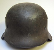 German M42 Helmet with sanded top