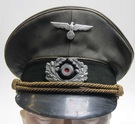 Rommels Visor Insignia Eagle & Wreath