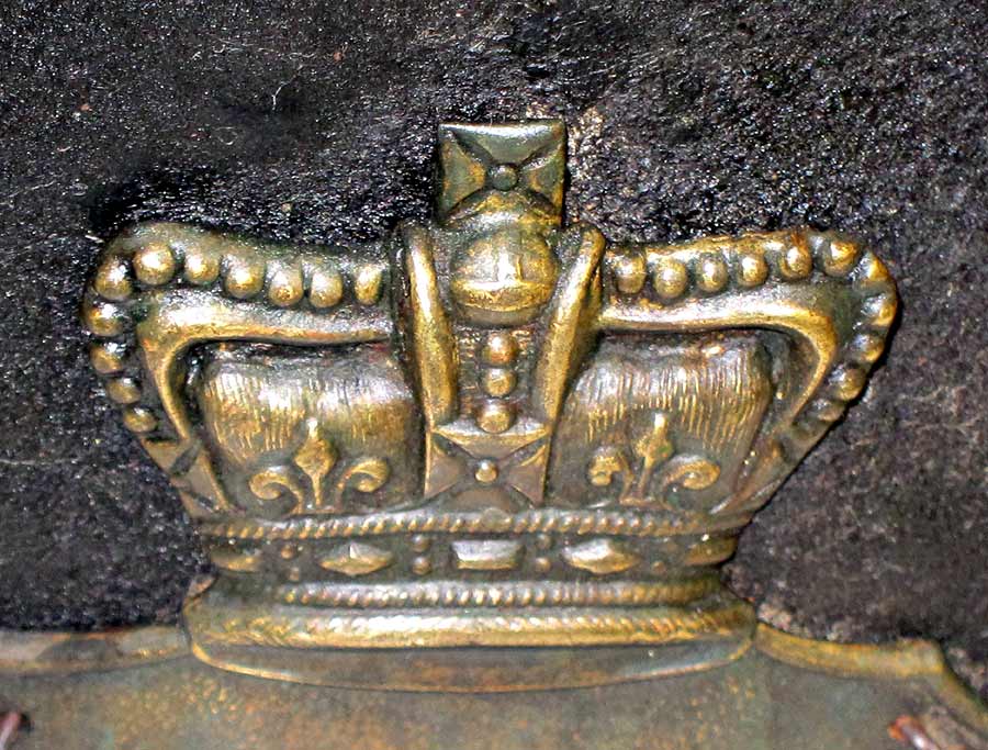 British Waterloo Shako 1812 Pattern GR Crown