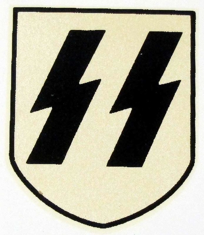 German Helmet SS Runes Decal Second Pattern