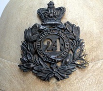 24th Foot Helmet Badge