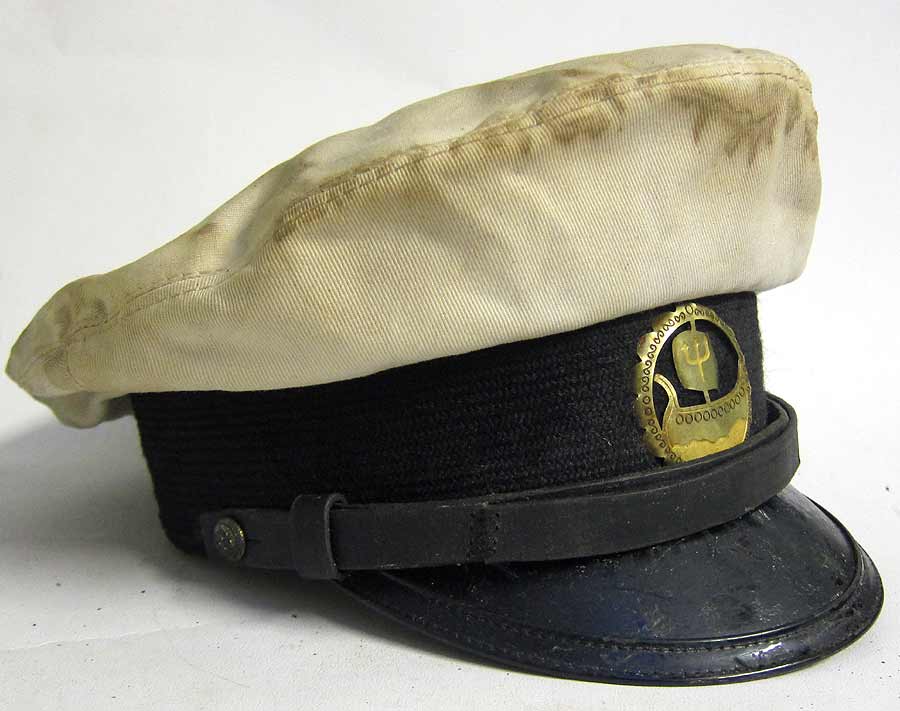 Vintage Yachting Cap with U-174 Viking Badge 