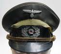 Rommels Cap with WW2 British Gas Goggles Mark II