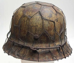 Waffen SS M42 Helmet Italy Rear