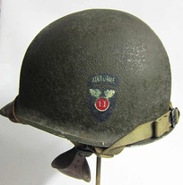 WW2 M2 11th Airborne Helmet Left