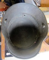 WW1 M16 German Helmet note corrosion inside