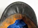 U-Boat Cap leather headband close up