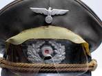 Rommels Cap close up of Eagle Insignia