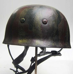 German M38 Helmet Normandy Rear