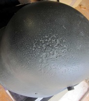 M16 Helmet corrosion on top side