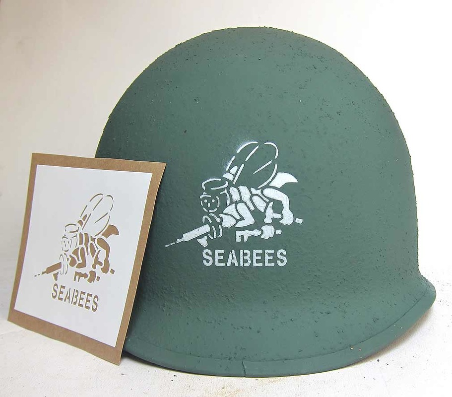 SeaBees M1 Helmet Stencil