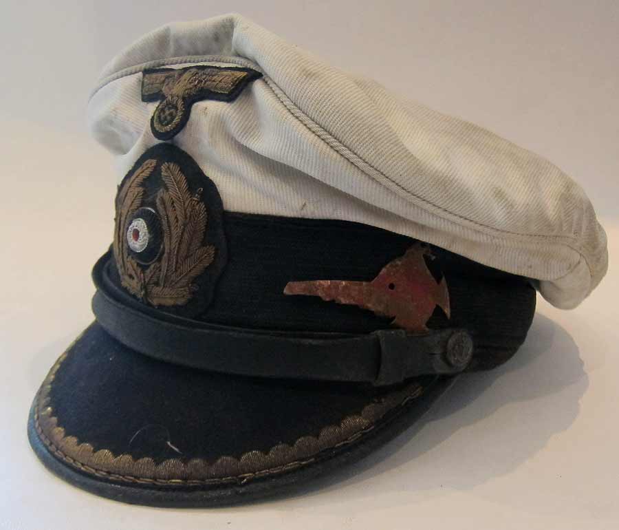 U-Boat Hat U-96 oblique with badge - sawfish