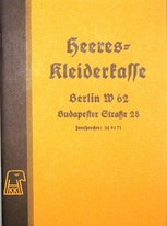 HEERES KLEIDERKASSE Catalogue