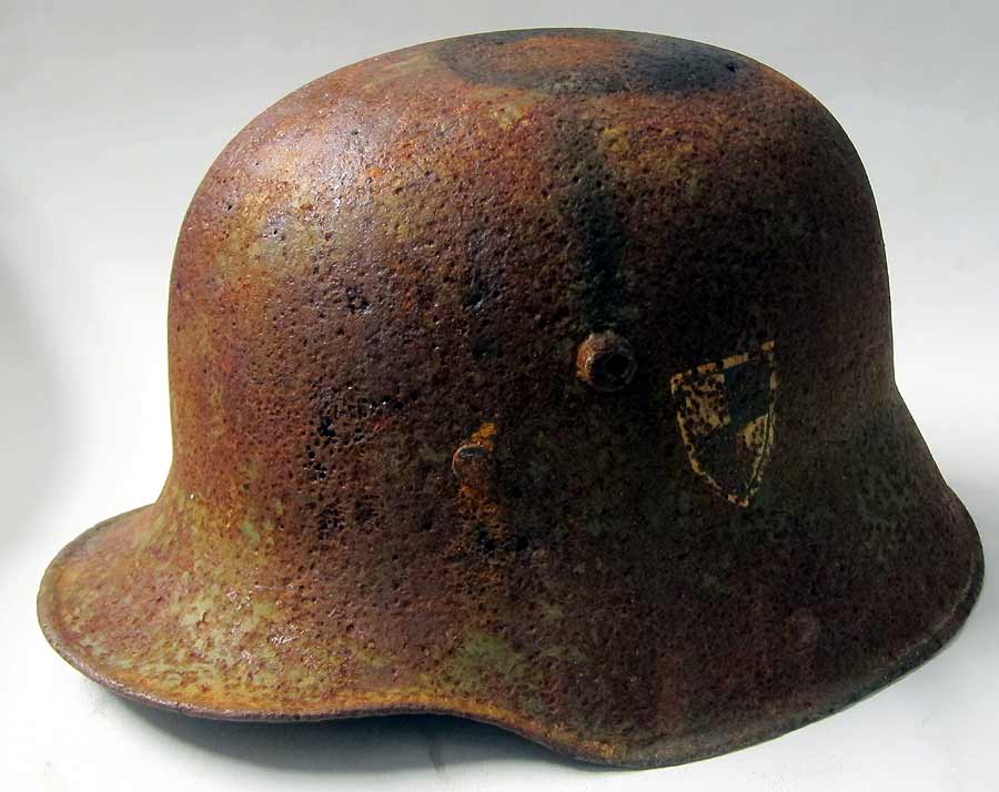 WW1 German Helmet Rusted