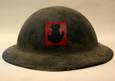 56th Infantry Division WW2 Black Cat Helmet Stencil:
