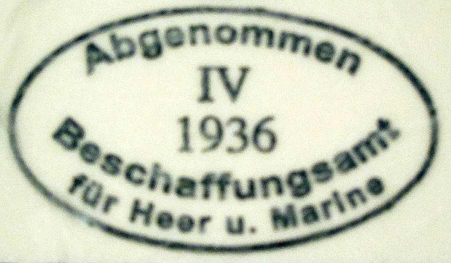 Tampons encreurs Allemands de certifications 1936