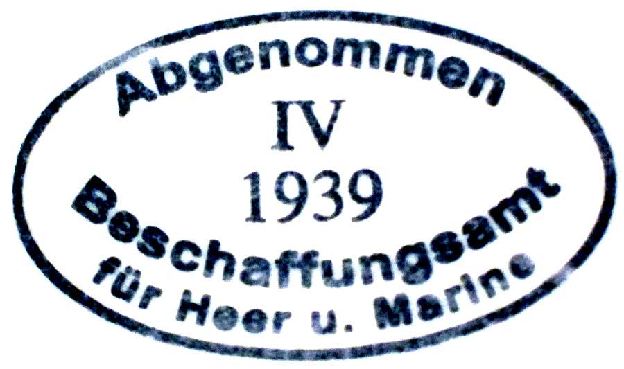 Tampons encreurs Allemands de certifications 1939