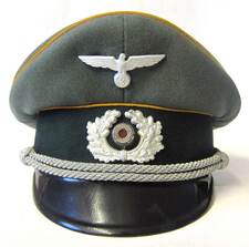 WW2 German Cavalry Officers Peaked Cap EREL