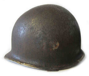 M1 M2 Fixed Bale Field Repaired Helmet Possible Airborne Artillery