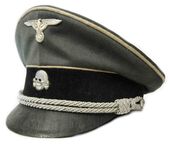 Waffen SS Officers Cap EREL Maker - Aged