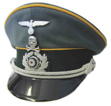 German Army Cavalry Officers Gaberdine Visor Cap