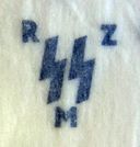 Allgemeine SS - RZM SS - Cap Peak Marking Stamp 