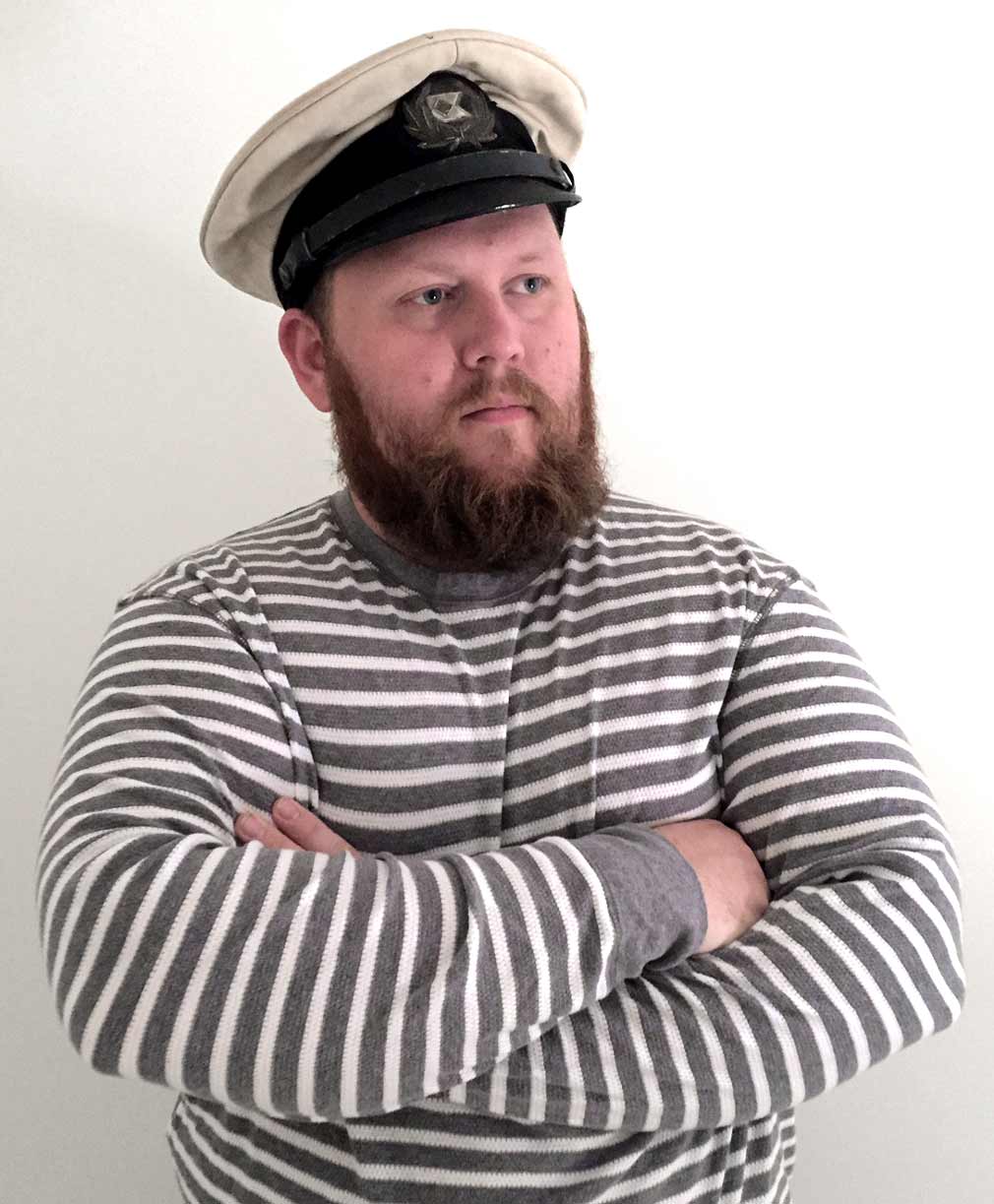 Sean McGraw wearing Lykes Steamship Cap