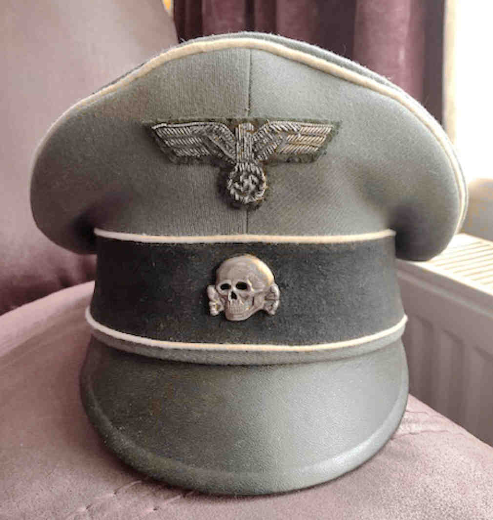 WW2 Heer Officers Cap Eagle - Aged