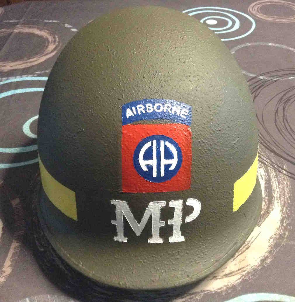 82'd Airborne Division Police Helmet - Stencils