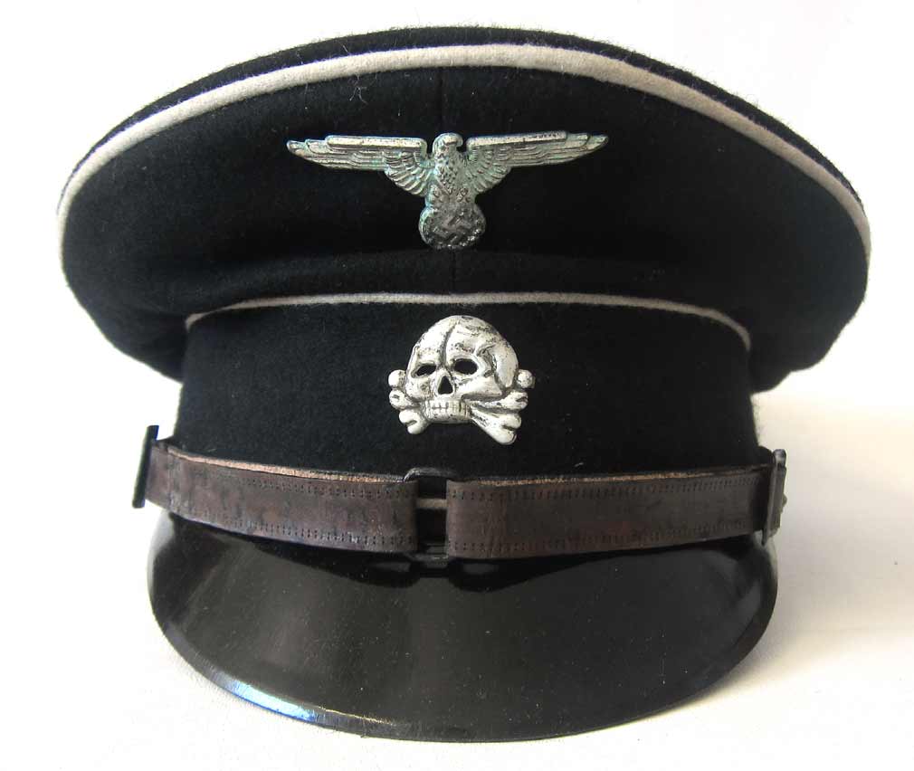 Allgemeine SS NCO Peaked Cap with Second Pattern Eagle & First Pattern Skull 