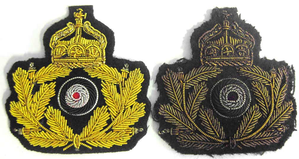 WW1 German Imperial Navy Officers Cap Badge Kaisermarine Wreath 