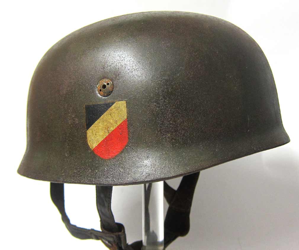 German Paratrooper Helmet M38 Early War Helmet ET71 World Best - Aged