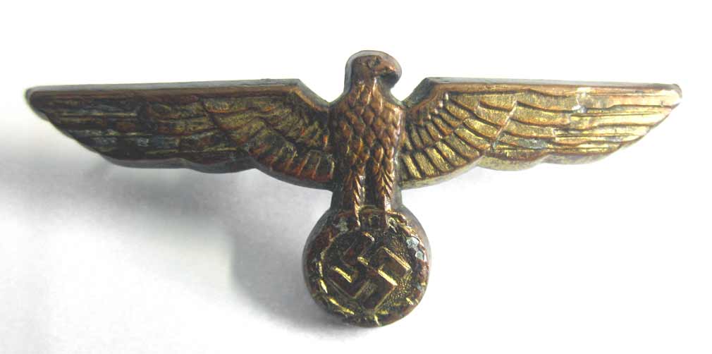 German Kriegsmarine Officers Metal Cap Eagle