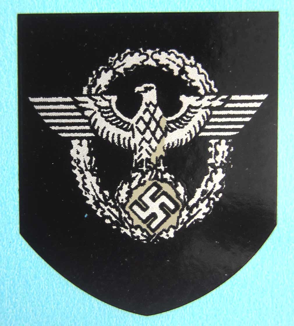 WW2 German ET Polizei Borderless Eagle Decal