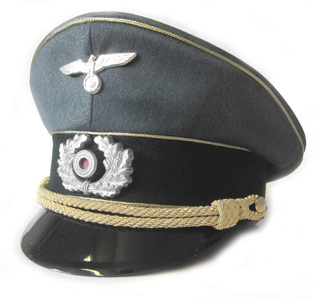 German Generals Peaked Cap - Silver Insignia pre Jan 1943 - NEW