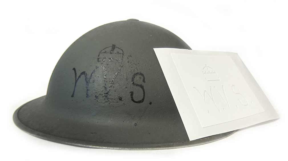 WW2 British WVS Helmet Stencil - Women's Voluntary Services