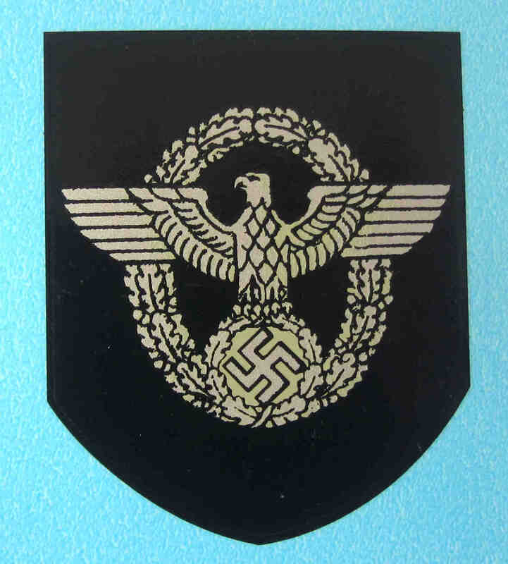 WW2 German NS Polizei Borderless Eagle Decal