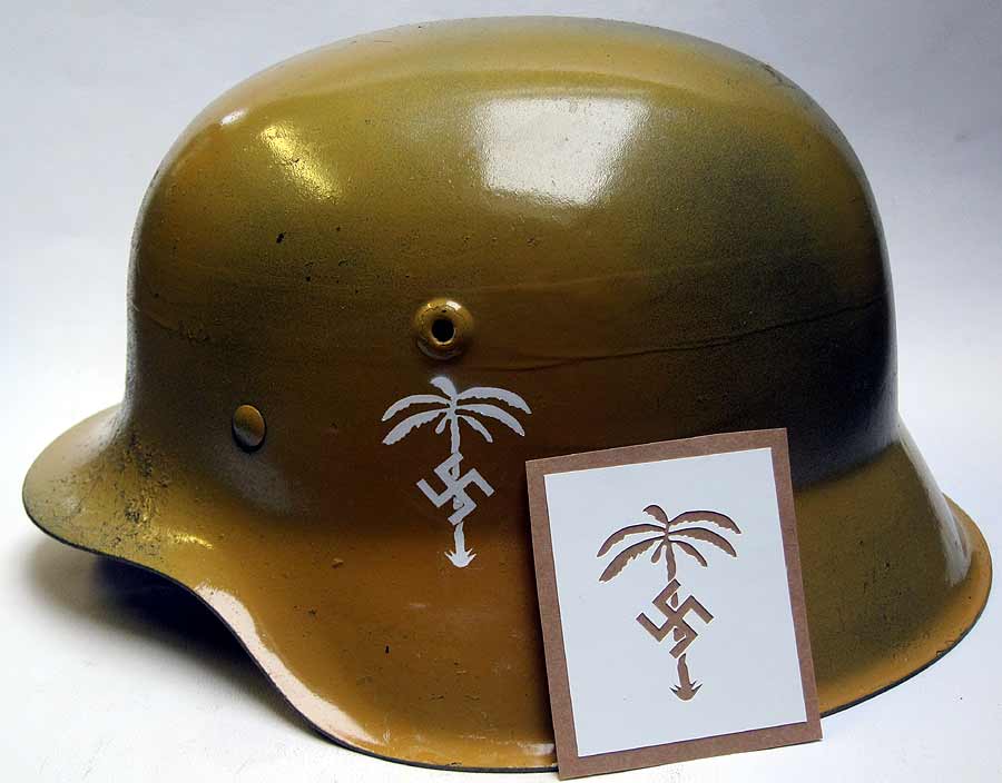 DAK German Helmet Stencil
