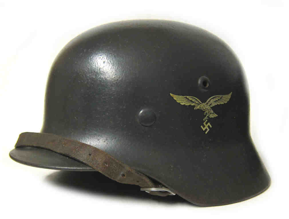 WW2 German Luftwaffe M35 Double Decal Helmet - Refurbishment