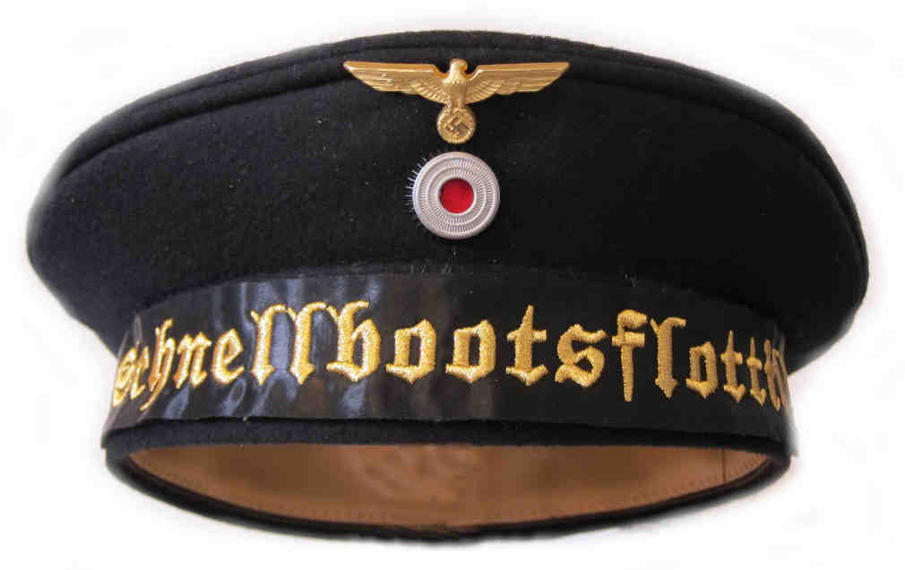 WW2 German Kriegsmarine Cap Tallies 1. Schnellbootsflottille.